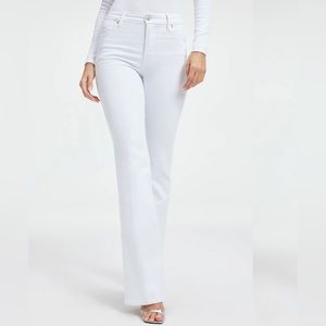 GOOD AMERICAN GOOD CLASSIC SLIM BOOTCUT JEANS - WHITE